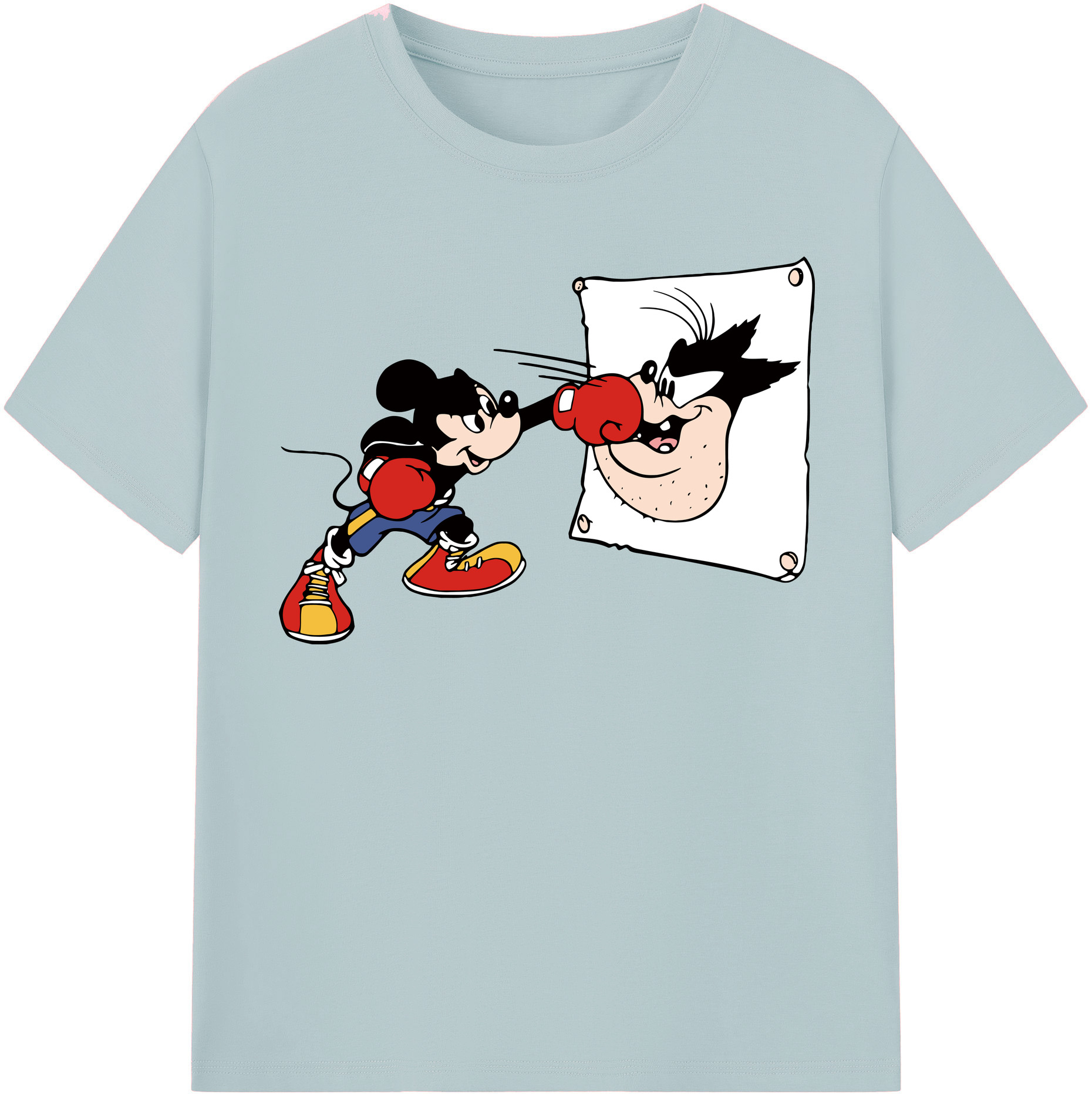 （画像用） ミッキーマウス Mickey Mouse 綿100％半袖Tシャツ（フロントプリント）